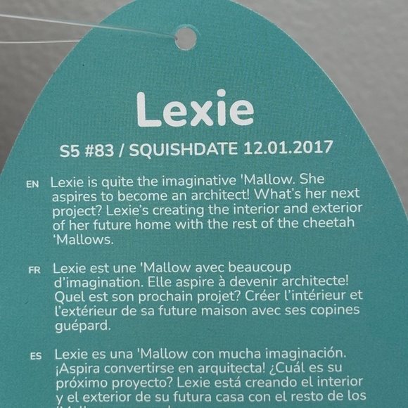 NWT Squishmallows 2017 LEXIE the Leopard S5 #83 NEW 5" Plush Stuffed Animal Zoo - Picture 6 of 12